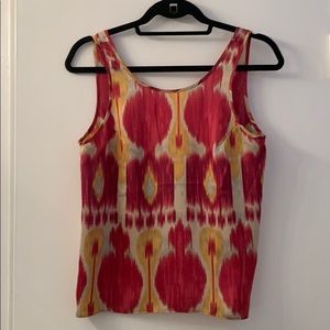 Urban Outfitters Red and Yellow Patterned Tank Top
